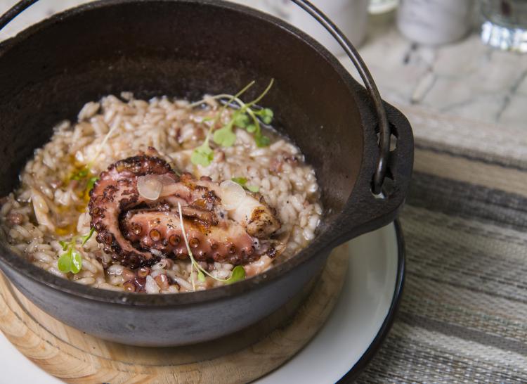 Arroz con pulpo